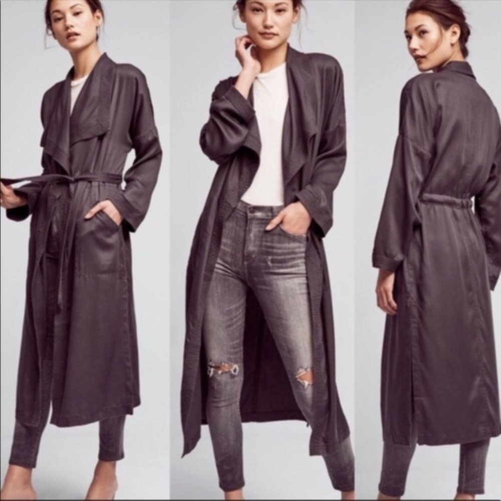 Anthropologie Hei Hei Black Jacket Tie Waist XS